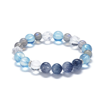 “CALM” Morse Code Crystal Bracelet
