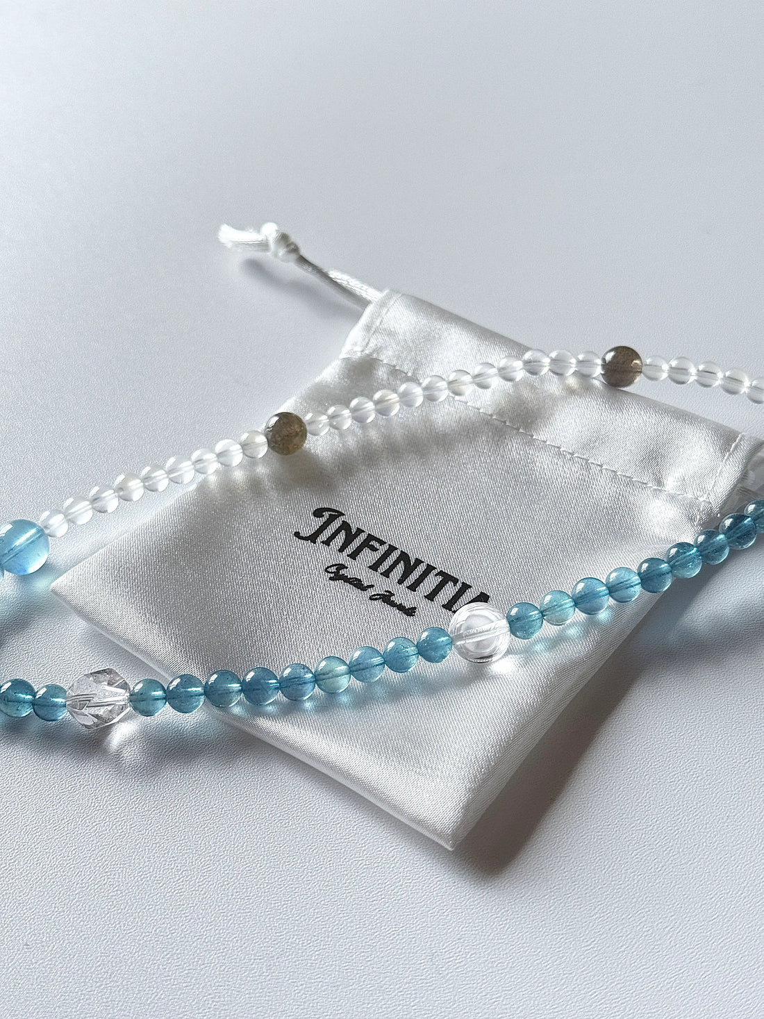 Aquamarine & Moonstone Calming Energy Bracelet