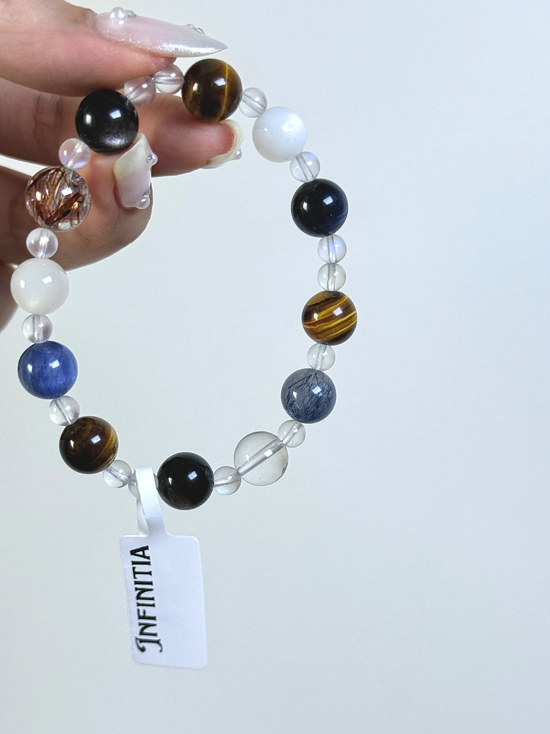 Super Seven & Moonstone Chakra Healing Bracelet