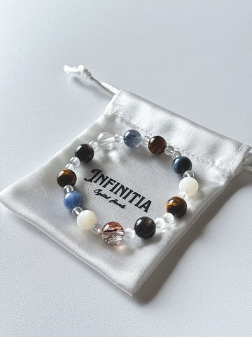 Super Seven & Moonstone Chakra Healing Bracelet