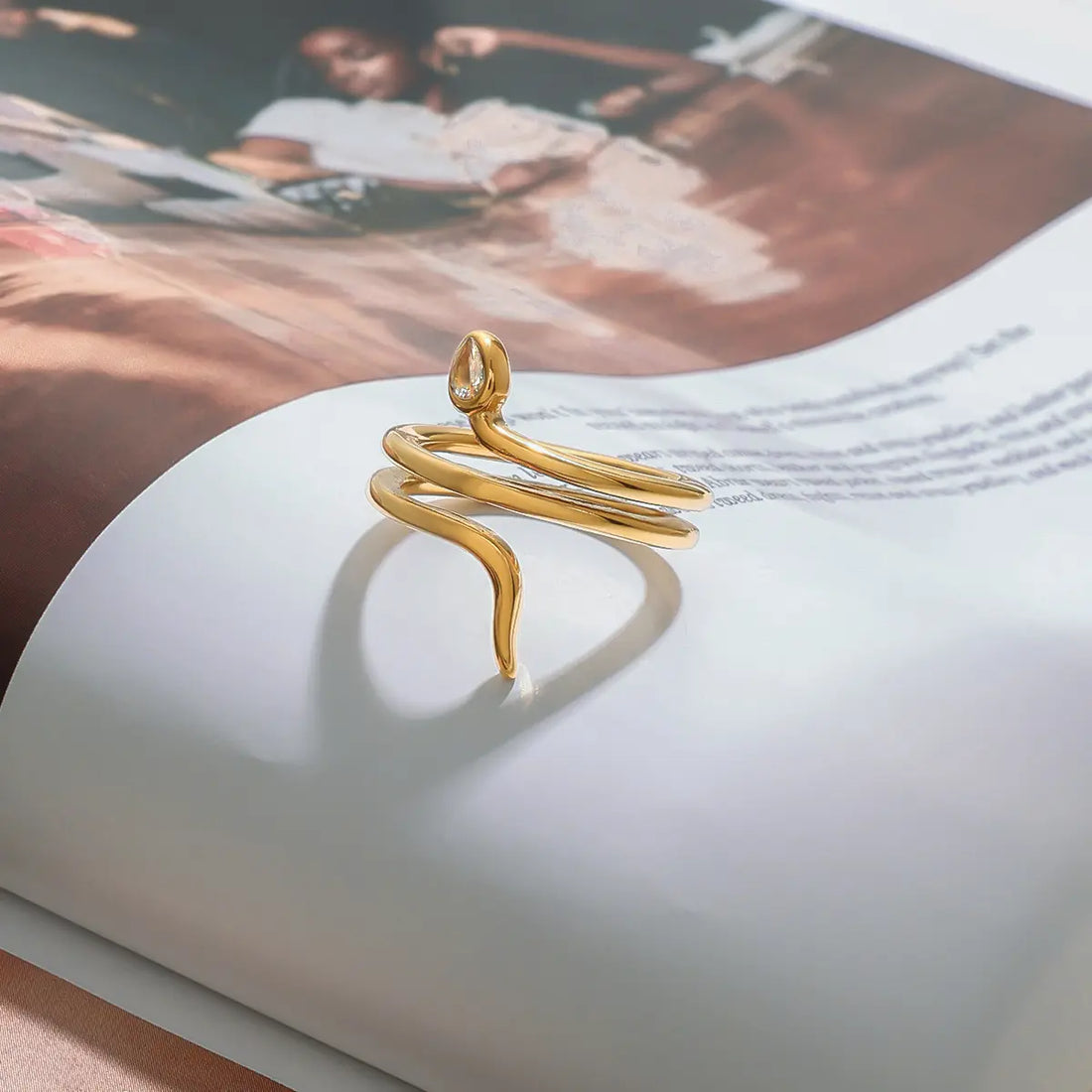 Stainless Steel Snake Ring