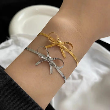 Sweet Bow Stainless Steel Brecelet
