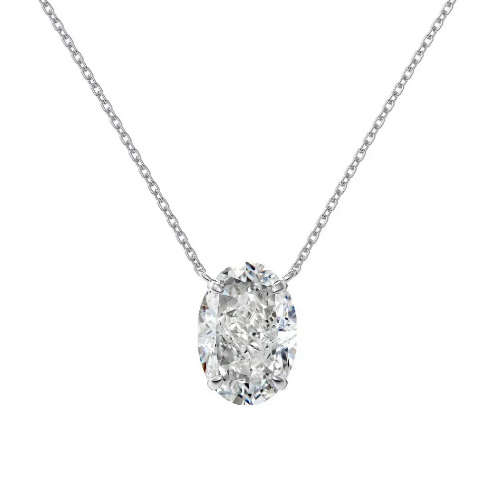 High-Grade 8A Cubic Zirconia Ice Flower Necklace – S925 Silver